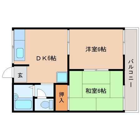 竜田川駅 徒歩2分 2階の物件間取画像